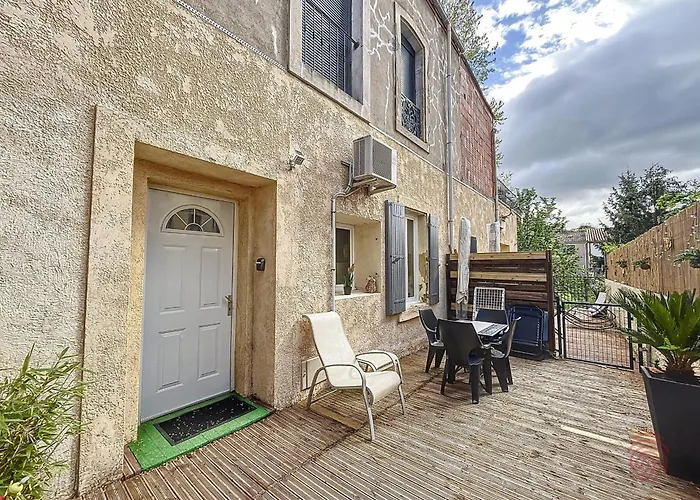 F2 Avec Terrasse, Climatisation Et Proche Des Thermes - - Fr-1-451-202 * Lamalou-les-Bains